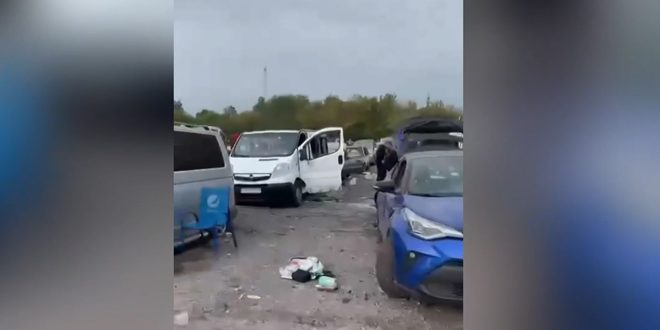 مقتل 23 شخصاً وإصابة العشرات جراء قصف أوكراني على قافلة مدنية