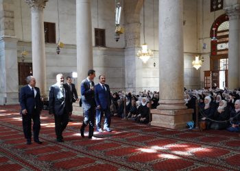 الرئيس بشار الأسد يشارك في إحياء ذكرى المولد النبوي الشريف في جامع بني أمية الكبير بدمشق